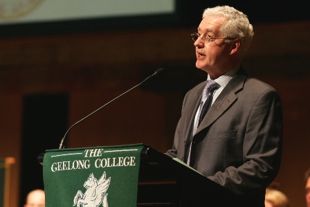 Dr Hugh Seward at Speech Day, 1998.